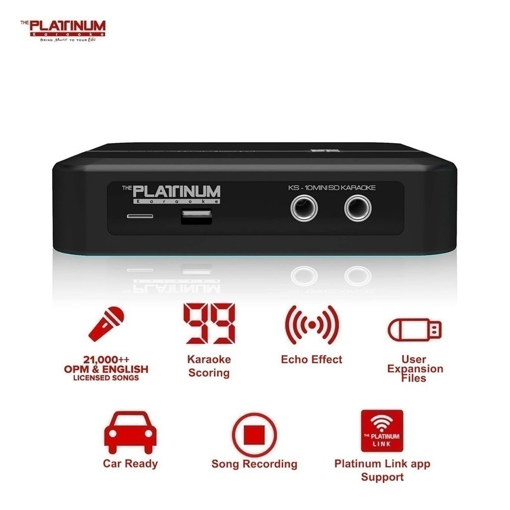 EUC Expandable Platinum KS10 Mini SD Karaoke Machine | Support Recording